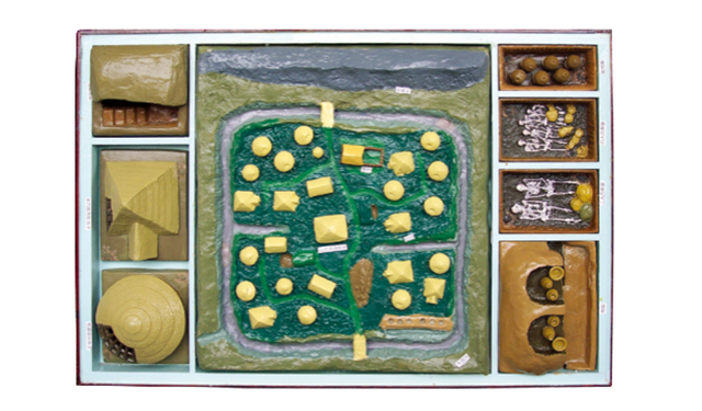 半坡遗址复原模型